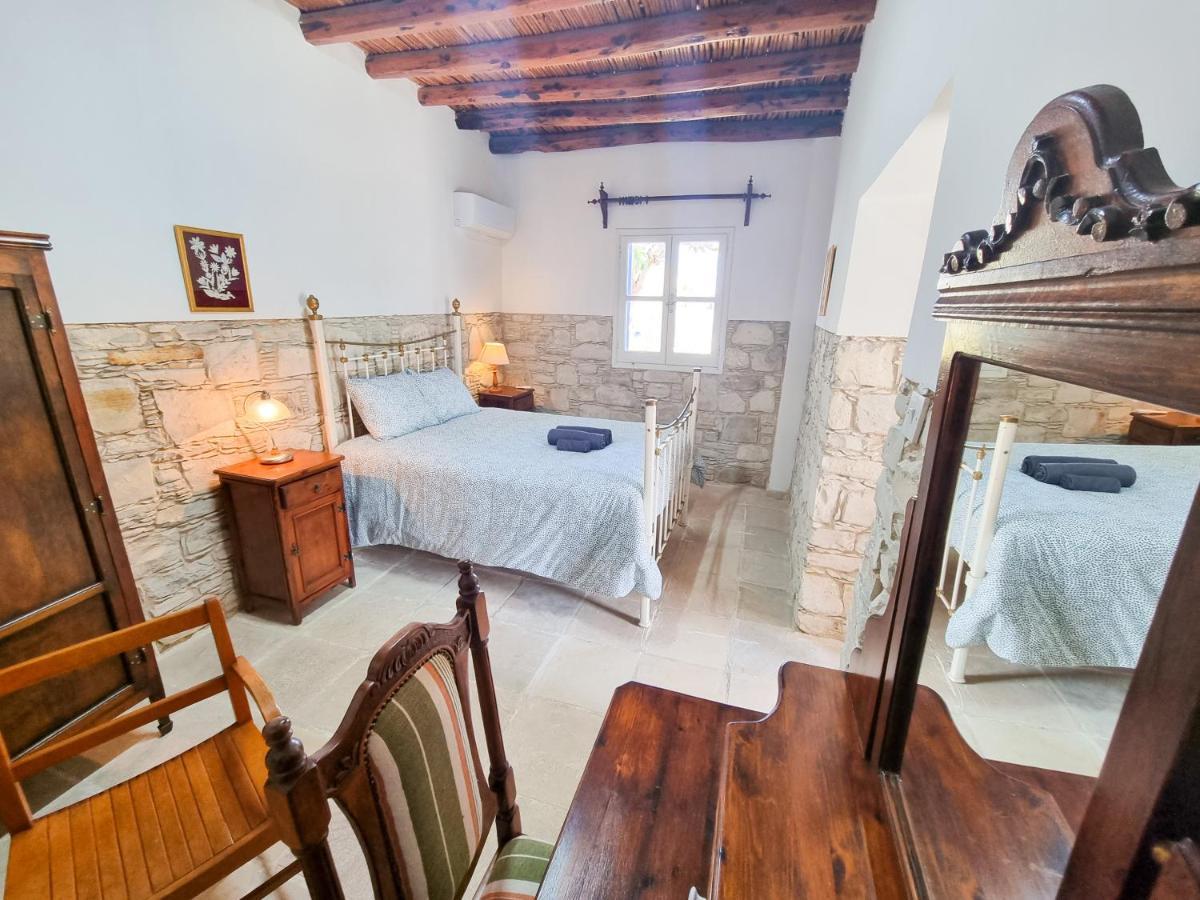Athena'S Pool Oasis Apartment Skarinou Bagian luar foto