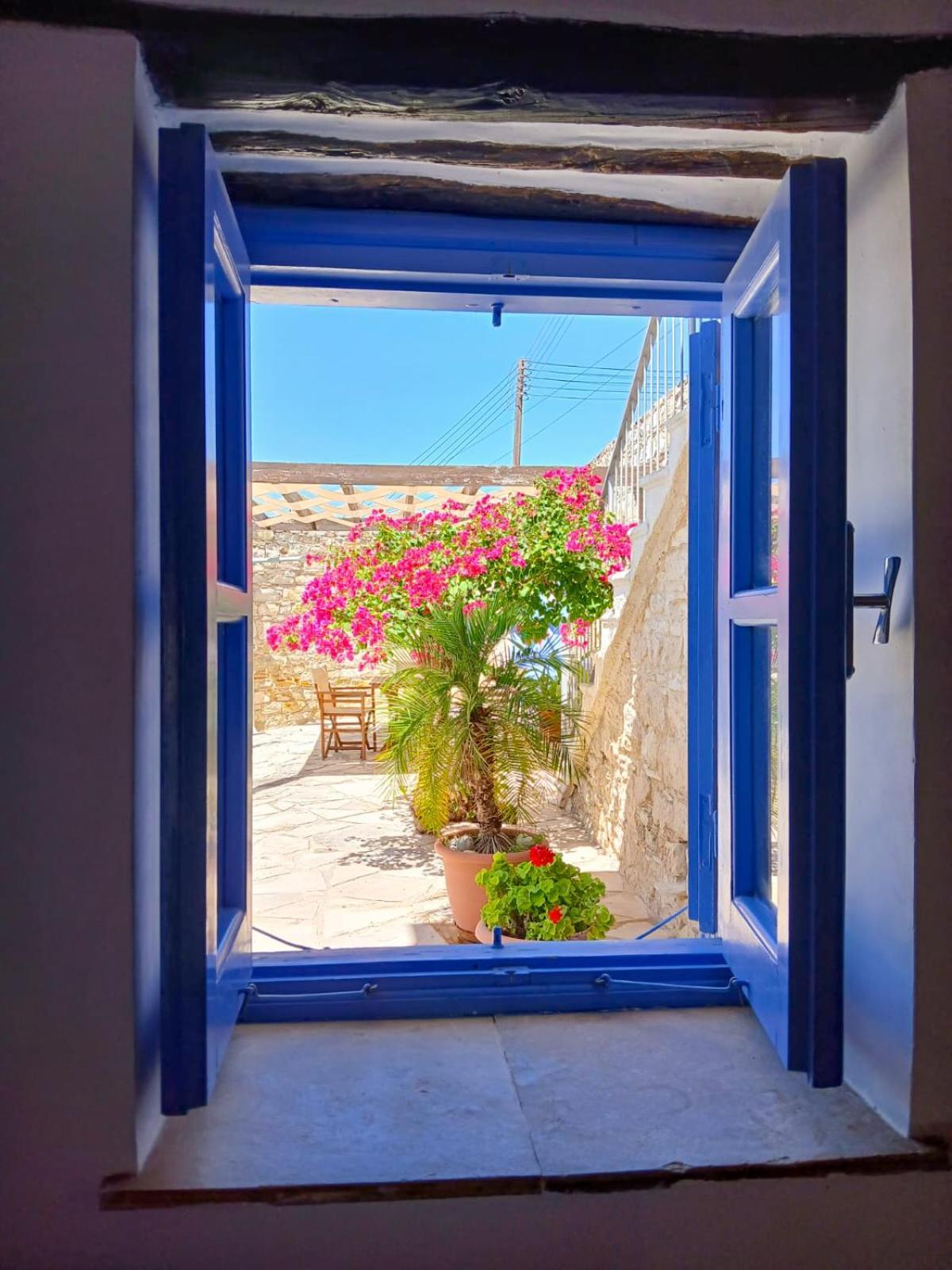Athena'S Pool Oasis Apartment Skarinou Bagian luar foto